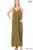 V-NECK CAMI MAXI DRESS WITH SIDE POCKETS