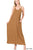 V-NECK CAMI MAXI DRESS WITH SIDE POCKETS