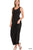 SLEEVESS FLARED SCOOP NECK MAXI DRESS